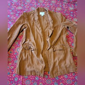 Old Navy Linen Like Open Front Blazer